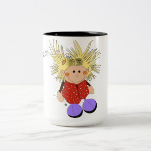 "Kleine Hexe" Zweifarbige Tasse