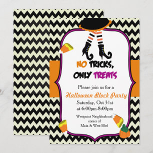 Kleine Hexen Halloween-Party-Einladung Einladung