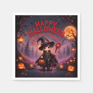 Kleine Hexen-Halloween-Party für Kinder Serviette