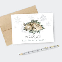 Kleine Hirschblauer und grüne HolzlandBaby-Dusche