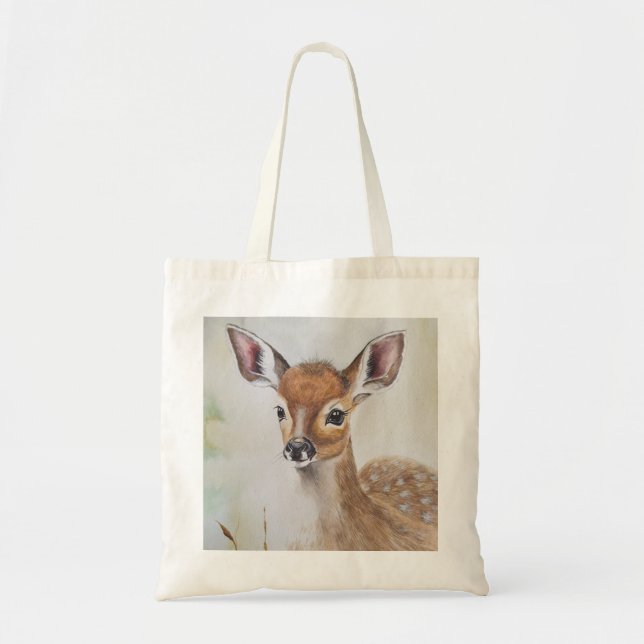 Kleine Hirsche und Rotes Eichhörnchen Tasche (Vorne)
