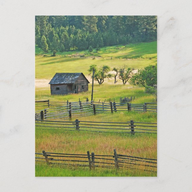 Kleine Holzstall auf der Bauernkarte Postkarte (Vorderseite)