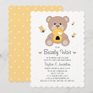 Kleine Honey Bearly Wait Baby Dusche