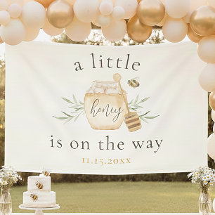 Kleine Honigbiene auf dem Weg Baby Shower Banner