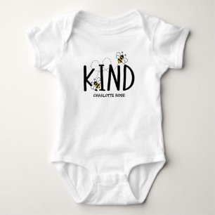 Kleine Honigbiene Auf Dem Weg Gelbe Babyparty Baby Strampler