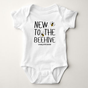 Kleine Honigbiene Auf Dem Weg Gelbe Babyparty Baby Strampler