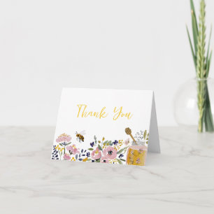 Kleine Honigbiene Baby Shower Dankeskarte