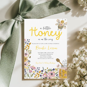Kleine Honigbiene Baby Shower Einladung