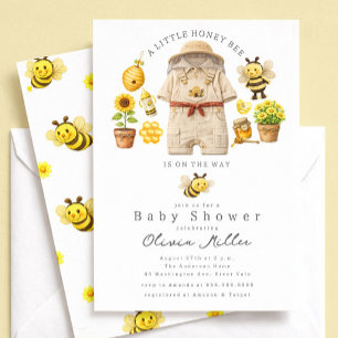 Kleine Honigbiene Baby Shower Einladung