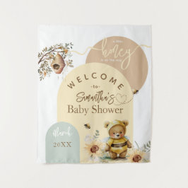 Kleine Honigbiene Bear Baby Dusche Empfang Wandteppich