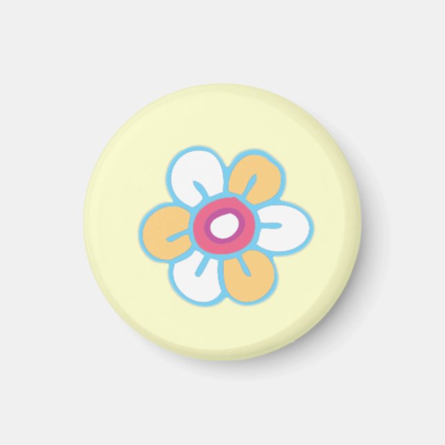 Kleine Hübsche Blume Magnet (Vorne)