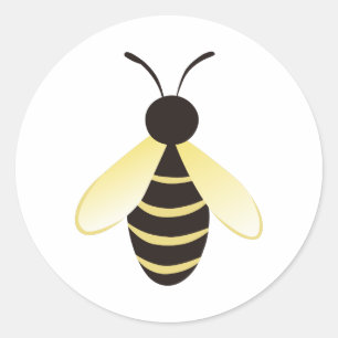 Kleine Hummel Runder Aufkleber