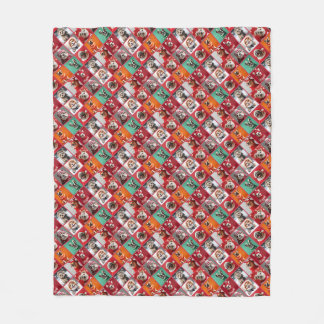 Kleine Hunde in Sweaters Diagonal Fleece Blanket