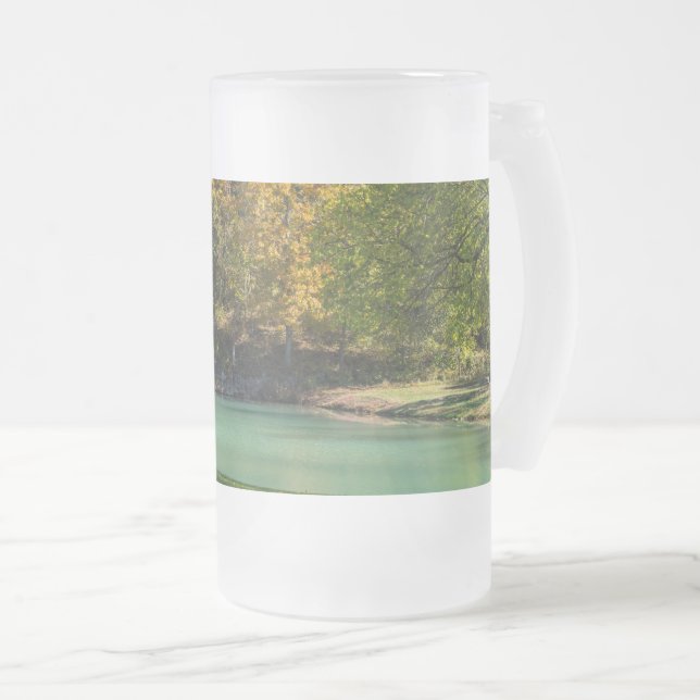 Kleine indische Goldie Mattiert Glass Beer Tasse (VorderseiteRechts)