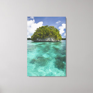 Kleine Insel in Palau, Mikronesien Anmerkung die Leinwanddruck
