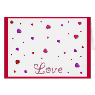 Kleine Jelly Hearts Liebes Valentinsgrußkarte