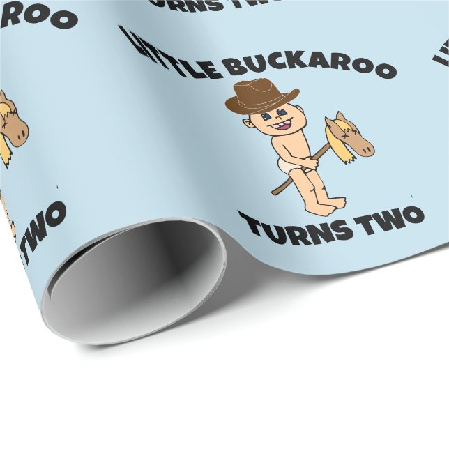 KLEINE JUGENDLICHE ZWEI GEBURTSTAGE GESCHENKPAPIER (Rolleneckpunkt)