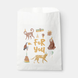 Kleine Jungtiere zum Geburtstag Geschenktütchen