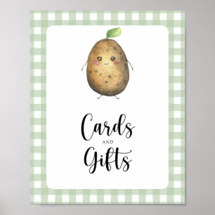 Kleine Kartoffel - Karten und Geschenke Baby Showe Poster