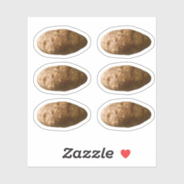 Kleine Kartoffeln Kartoffel individuell geschnitte Aufkleber