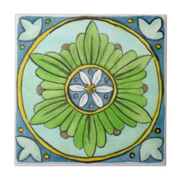 Kleine Keramik Kachel Sizilien inspiriert "Mozia"