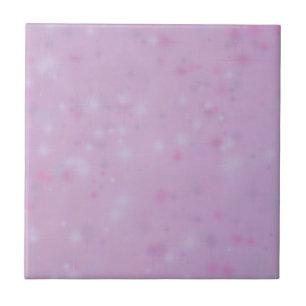 Kleine Keramikfliese Pink Sparkle