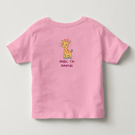 Kleine Kicher-Giraffe Süßes Tier individuelles Des Kleinkind T-shirt