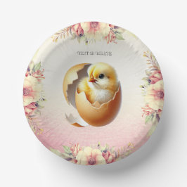 Kleine Kicherhaste, Blumenpapier-Schale Pappteller