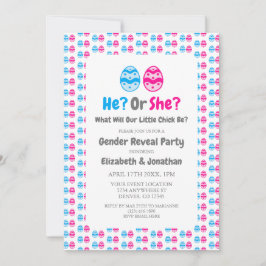 Kleine Kick Gender Reveal Einladung