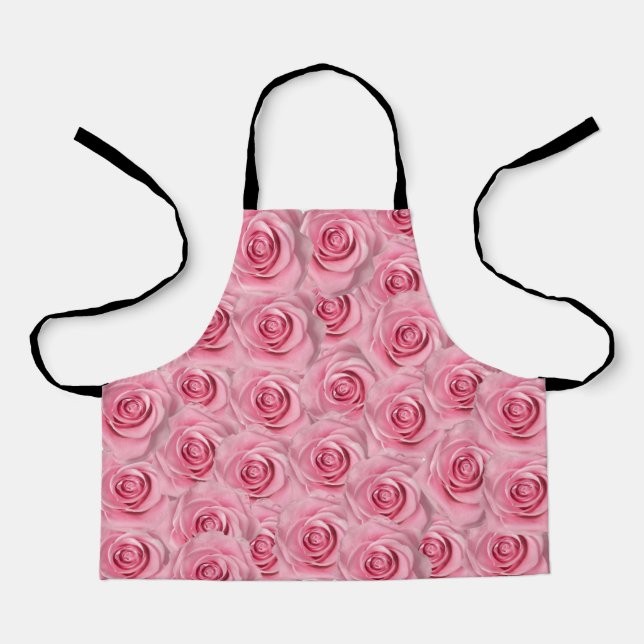 Kleine Kinder Schürze Rosa Rosen (Vorderseite)