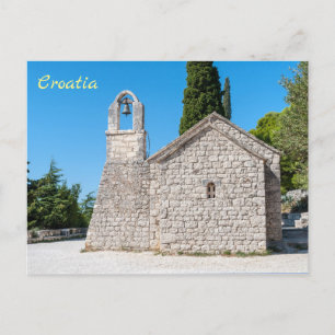 Kleine Kirche auf dem Marjan-Hügel in der Nähe von Postkarte