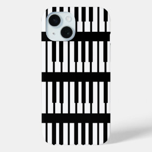 Kleine Klaviertasten Klassisches Tastaturmuster iPhone 15 Hülle