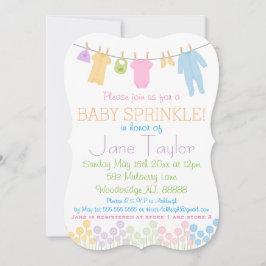 Kleine Kleidung Baby Sprinkle Einladung