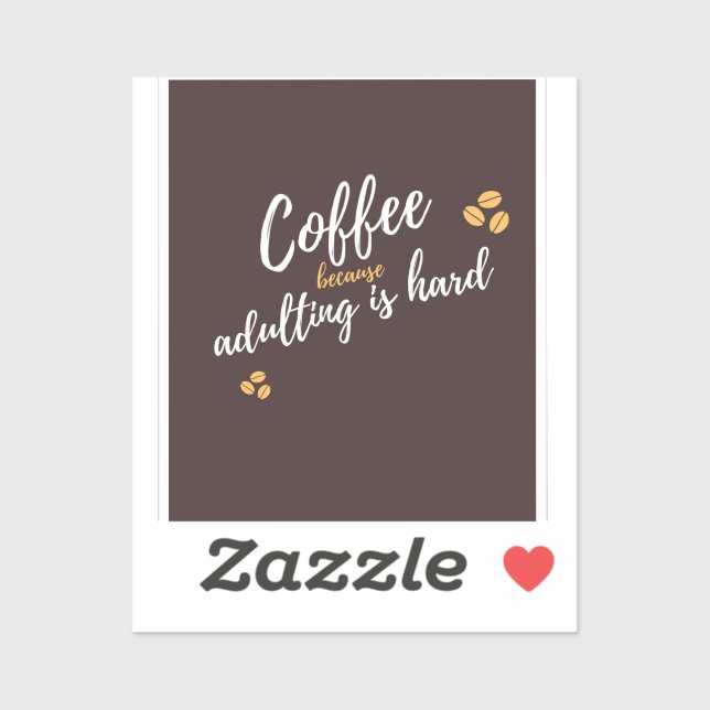 Kleine, kleine Sticker - Kaffee (Blatt)