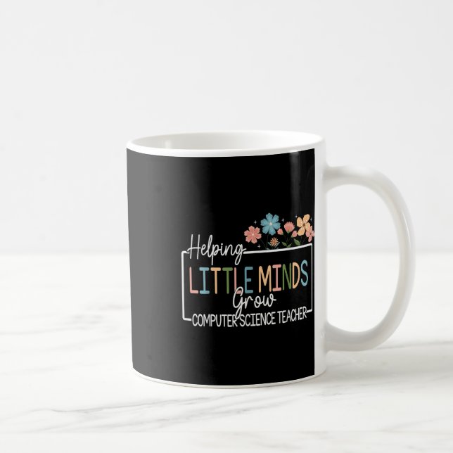 Kleine Köpfe wachsen lassen Grundschule Flower Kaffeetasse (Rechts)