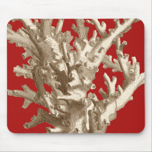 Kleine Koralle im Rot Mousepad