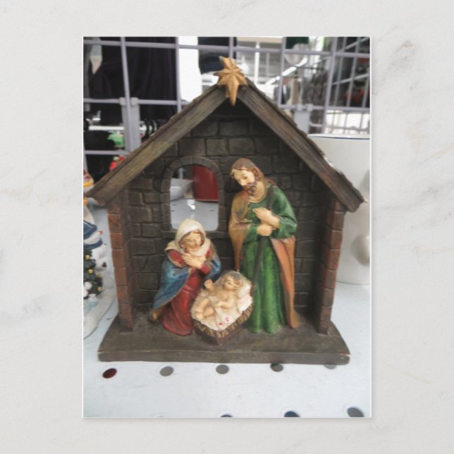 Kleine Krippe Postkarte (Vorderseite)