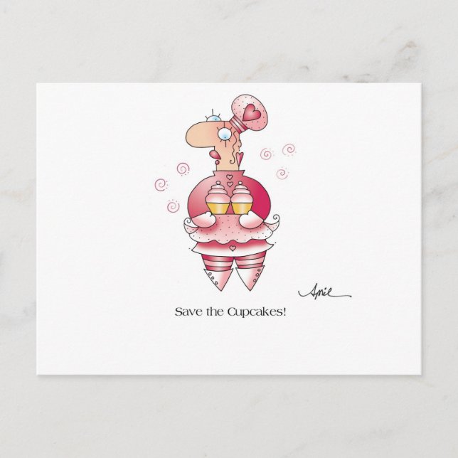 KLEINE KUCHEN Postkarte bis April McCallum (Vorderseite)