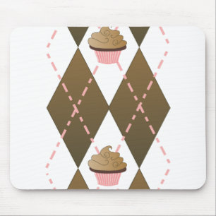 Kleine Kuchen und Raute Mousepad