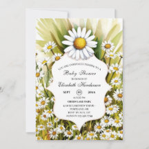 Kleine, kundenspezifische Daisy Baby Dusche