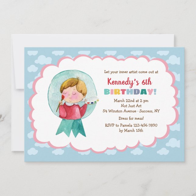 Kleine künstlerische Einladung (Vorderseite)