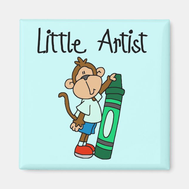 Kleine Kunstschirme und Geschenke von Affen Magnet (Vorne)