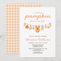 Kleine Kürbis Herbst-Baby-Party