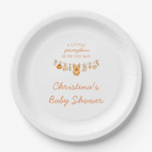 Kleine Kürbis Herbst-Baby-Party