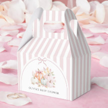 Kleine Kürbis-Rosa-Schleife Baby Shower