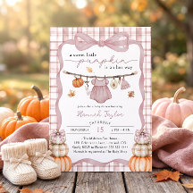 Kleine Kürbis-Wäscheleine Herbst-Mädchen-Baby-Part
