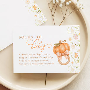 Kleine Kürbis-Wildblumen-Bücher für Baby-Karten Begleitkarte
