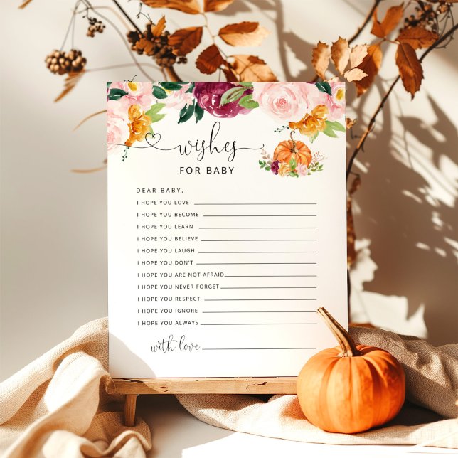 Kleine Kürbisblumenwünsche für das Baby (Von Creator hochgeladen)