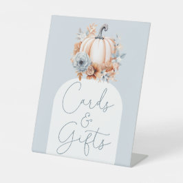 Kleine Kürbisfallen Kinderduschkarten und Geschenk Sockelschild