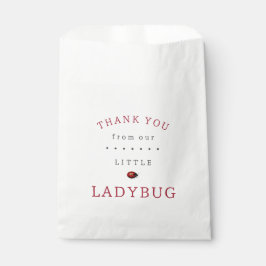 Kleine Ladybug Babydusche Geschenktütchen